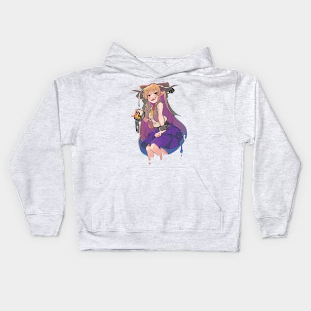 Suika Drinking Kids Hoodie by KokoroPopShop